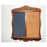 Wooden Home Decor Lot – Chalkboard, Mail Sorter & Key Holder