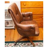 Faux Leather Swivel Office Chair