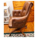 Faux Leather Swivel Office Chair