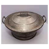 Vintage Bread Dough Rising Bowl with Lid – Metal (16.5” Diameter)