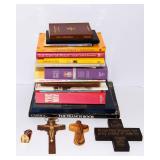 Religious Books & Figurines Lot
