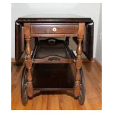 Vintage Drop-Leaf Bar Cart / Tea Cart – Walter of Wabash