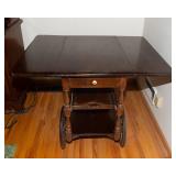 Vintage Drop-Leaf Bar Cart / Tea Cart – Walter of Wabash