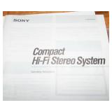 Sony Turntable & Stereo System with Speakers ( Sony LBT-D105 Stereo System)