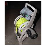 Set of 2 Garden Hoses & 2 Plastic Hose Reels