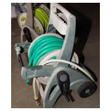 Set of 2 Garden Hoses & 2 Plastic Hose Reels