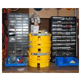 Assorted Fasteners & Fastener Organizer Lot – Garage Storage Supplies