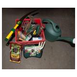 Assorted Gardening Tools & Watering Can Lot