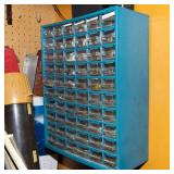 Assorted Fasteners & Fastener Organizer Lot – Garage Storage Supplies