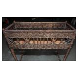 Wicker Plant Stand – 27.5” W x 10.5” D x 28.5” H