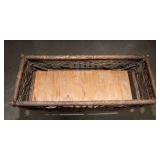 Wicker Plant Stand – 27.5” W x 10.5” D x 28.5” H