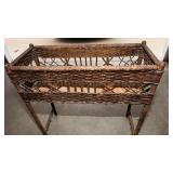 Wicker Plant Stand – 27.5” W x 10.5” D x 28.5” H
