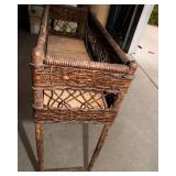 Wicker Plant Stand – 27.5” W x 10.5” D x 28.5” H