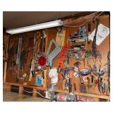 Whole Wall of Garage Items & Tools