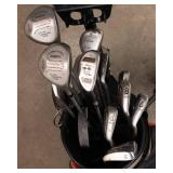 Golf Clubs & Bag – Assorted Set