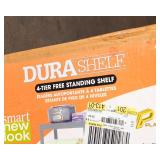 DuraShelf Plastic 4-Tier Free-Standing Shelf – New in Box