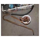 Assorted Wire, Cords & Metal Basket Lot (Includes Copper-Like Material)
