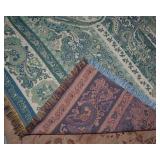 Reversible Cotton Tapestry Throw Blanket