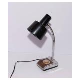 Vintage Gooseneck Table Lamp with Dimmer