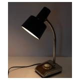 Vintage Gooseneck Table Lamp with Dimmer