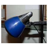 Vintage Floor Lamp – Adjustable Dual Blue Shades (63” Tall)