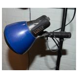 Vintage Floor Lamp – Adjustable Dual Blue Shades (63” Tall)