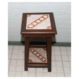 Two-Tier Tile Side Table / Plant Stand