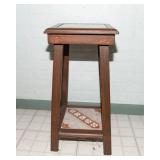 Two-Tier Tile Side Table / Plant Stand