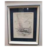 Mary Agnes Lansdowne Wall Art Set – “Up Nob Hill” & “Off Point Lobos, California” (15” x 12”, Double Matted)