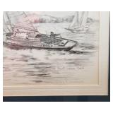 Mary Agnes Lansdowne Wall Art Set – “Up Nob Hill” & “Off Point Lobos, California” (15” x 12”, Double Matted)