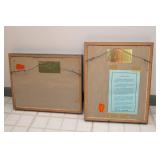 Mary Agnes Lansdowne Wall Art Set – “Up Nob Hill” & “Off Point Lobos, California” (15” x 12”, Double Matted)