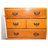 Wooden Highboy Dresser