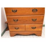 Wooden Highboy Dresser