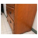 Wooden Highboy Dresser