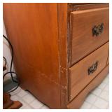 Wooden Highboy Dresser