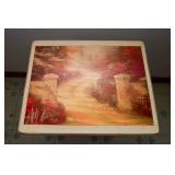 Thomas Kinkade Style Side Table – 17.5” W x 14.25” D x 22” H