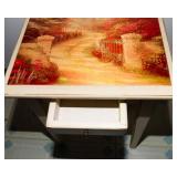 Thomas Kinkade Style Side Table – 17.5” W x 14.25” D x 22” H