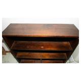 Vintage Wooden Bookshelf – 39” W x 11.5” D x 36” H