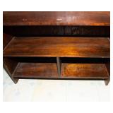 Vintage Wooden Bookshelf – 39” W x 11.5” D x 36” H
