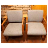 Set of 2 Vintage High Point Furniture Chairs – 23” W x 22” D x 34” H