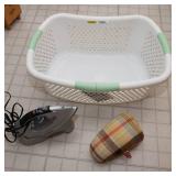 Clothing & Ironing Lot – Hamper, Dritz Ironing Ham & Oreck Clothing Iron