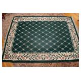 Made in USA 5’ x 7’ Area Rug & Small Runner – Hunter Green Set