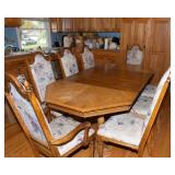 Dining Table & 8 Chairs Set