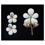 Sarah Coventry Brooch and Clip-On Earrings, and Additional Necklace & Bracelet