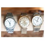 Men’s Watches – Set of 3 (Timex & Optics)
