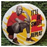 Michael Jordan “IT’LL BE SWEET 2 REPEAT” 1991 NBA Pin Button McDonalds Bulls