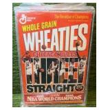 Chicago Bulls “Three Straight” Whole Wheat Wheaties Cereal Box – Unopened