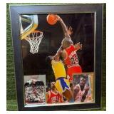 Framed Jordan ART Work! Unique Piece of Curated Michael Jordans 8 x 10