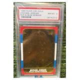 1998 Fleer Michael Jordan 23kt Gold Rookie Red & Blue Border PSA 8 NM-Mint Bulls
