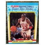 Fleer 1988-89 Superstar Sticker Michael Jordan #7 Chicago Bulls